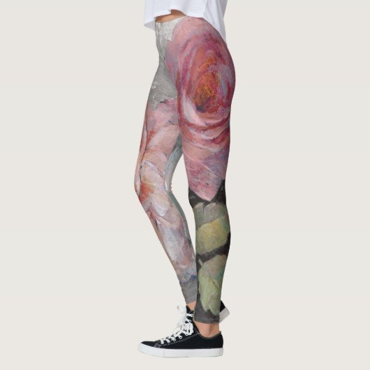 Rozen op grijs leggings (Links)