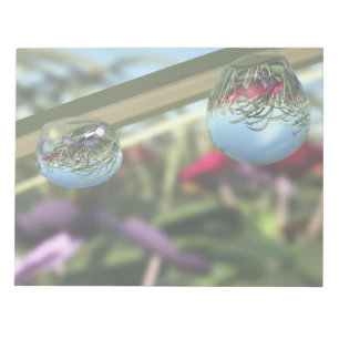 Rozen op het Notitieblok Raindrops
