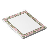  Rozen op lichtroze Notitieblok (Schuin)