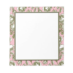  Rozen op lichtroze Notitieblok