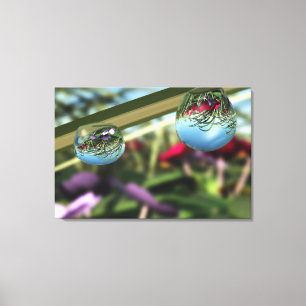 Rozen op Raindrops Canvas Print