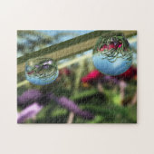 Rozen op Raindrops Puzzle Legpuzzel (Horizontaal)