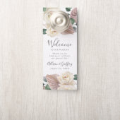 Rozen & Orchideeën Bruiloft Welkom & Niet storen (Op knop)