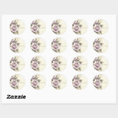 Rozen Oude Glamour Custom Party Favor Ronde Sticker (Vel)