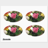 Rozen Ovale Sticker (Vel)