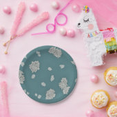  Rozen Papieren Bordje (Feest)