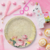  Rozen Papieren Bordje (Feest)