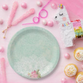  Rozen Papieren Bordje (Feest)