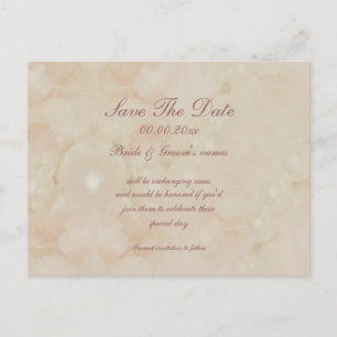 Rozen Parels Roze Save the date Uitnodigingen