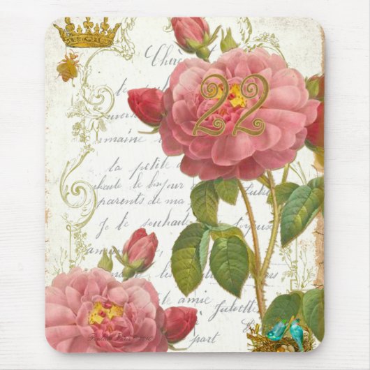 Rozen Parfumées Rouges de Versailles 22 Muismat (Voorkant)