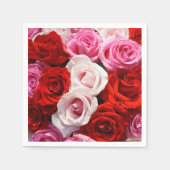 Rozen Party Napkins Servet (Voorkant)