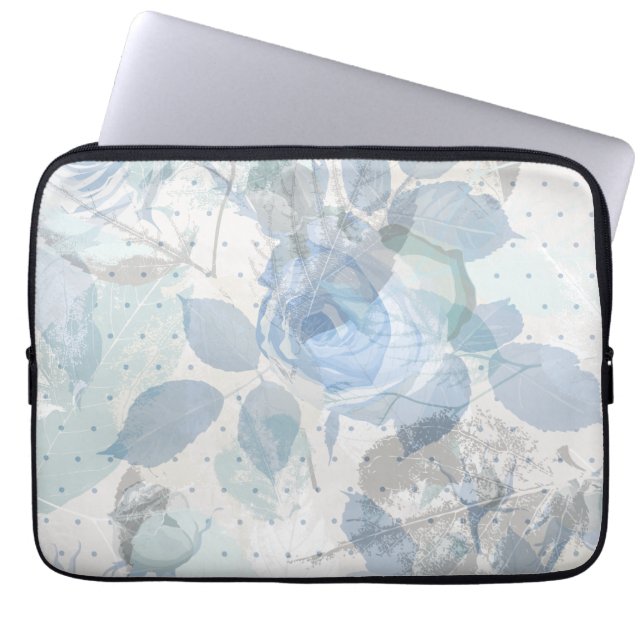 Rozen pastelluxe laptop sleeve (Voorkant)