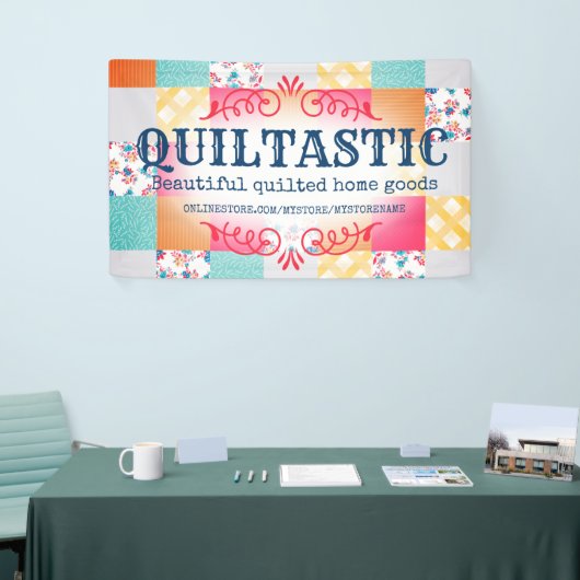 Rozen Patchwork Quilt Craft show Booth Spandoek (Beurs)