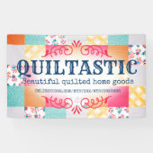 Rozen Patchwork Quilt Craft show Booth Spandoek (Horizontaal)