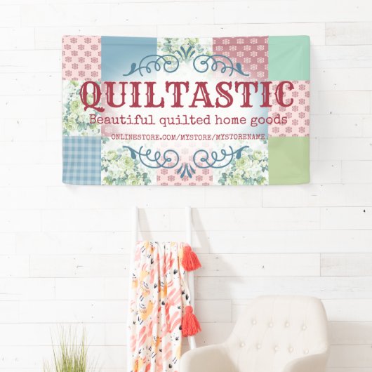  rozen patchwork quilt craft show spandoek (Insitu)