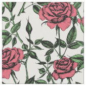 Rozen patroon stof (Close Up)