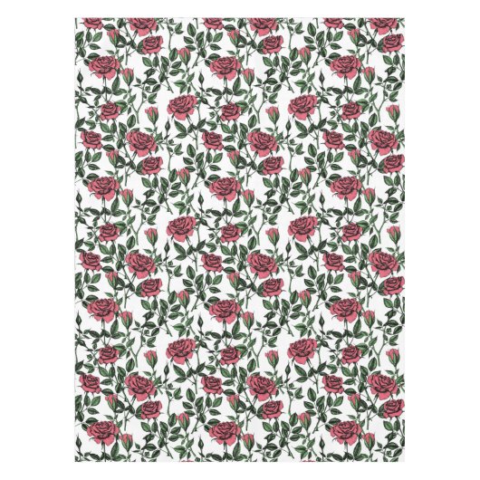 Rozen patroon tafelkleed (Voorkant)