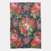 rozen patroon theedoek (Verticaal)