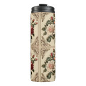  Rozen Patterns Victoriaans stijl Thermosbeker (Voorkant)