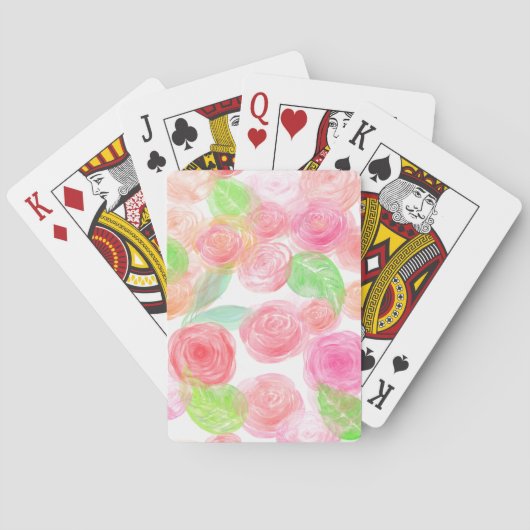 Rozen Pokerkaarten (Achterkant)