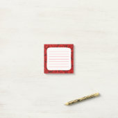 Rozen Post-it® Notes (Op bureau)
