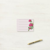 Rozen Post-it® Notes (Op bureau)