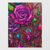 Rozen Raamsticker (Vel)