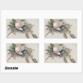 Rozen Rechthoekige Sticker (Vel)