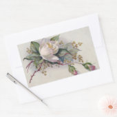 Rozen Rechthoekige Sticker (Envelop)