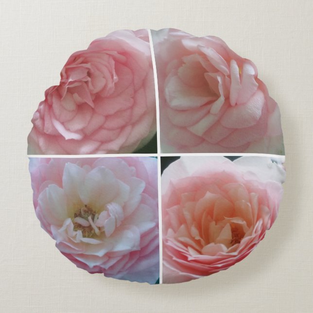  Rozen Rond Kussen (Voorkant)