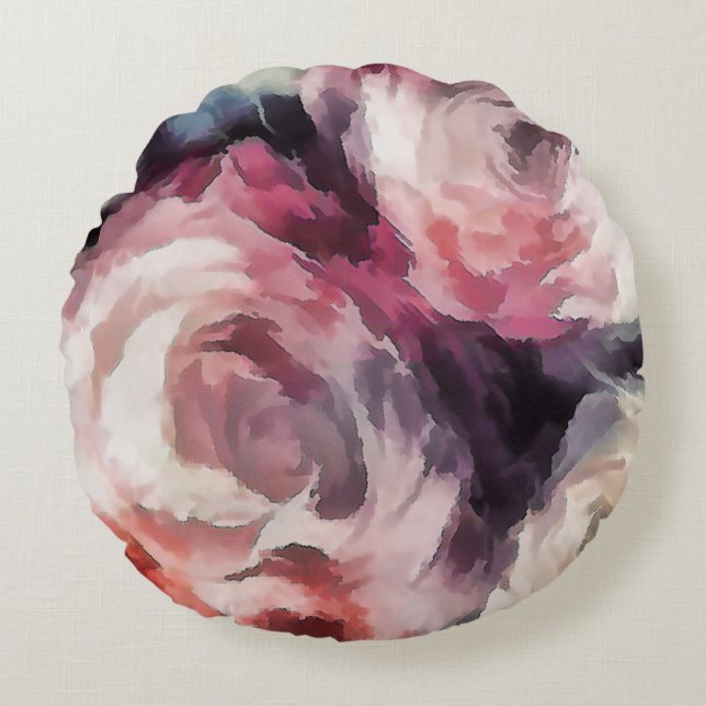 Rozen Rond Kussen (Voorkant)