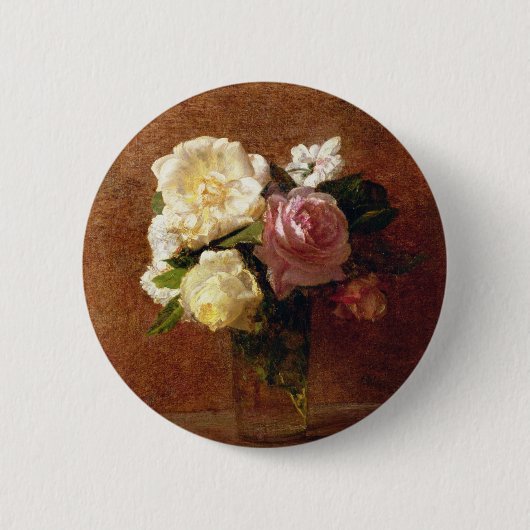 Rozen Ronde Button 5,7 Cm (Voorkant)
