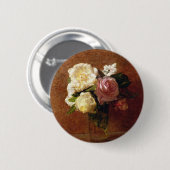Rozen Ronde Button 5,7 Cm (Voorkant /achterkant)