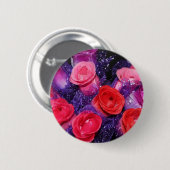 rozen ronde button 5,7 cm (Voorkant /achterkant)