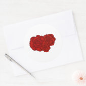 rozen ronde sticker (Envelop)