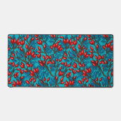 Rozen, rood en blauw bureaumat (Voorkant)