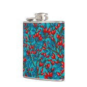 Rozen, rood en blauw heupfles (Links)