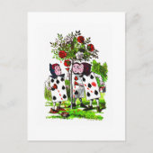 Rozen rood schilderen - Briefkaart / Uitnodiging (Voorkant)