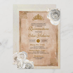 Rozen - Royal Quinceanera Kaart