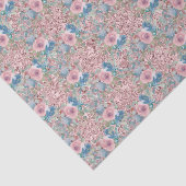  Rozen Roze Blauw Kleine Roze Achtergrond Tissuepapier (Detail)