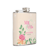 Rozen roze en geel heupfles (Rechts)