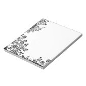 Rozen rozen bloemen, korrelig silhouet notitieblok (Gedraaid)