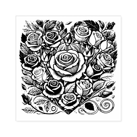 Rozen Rubberstempel (Afrduk)