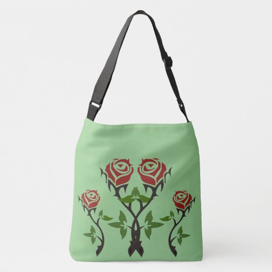 Rozen Sage Crossbody Tas (Achterkant)