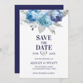 Rozen Save The Date (Voorkant / Achterkant)