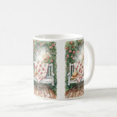 Rozen schommel met Quilt Charm Koffiemok (Voorkant rechts)