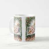 Rozen schommel met Quilt Charm Koffiemok (Voorkant links)