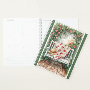  Rozen schommel met Quilt Charm Planner