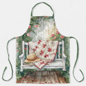  Rozen schommel met Quilt Charm Schort (Voorkant)