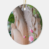 Rozen Serenity Prayer kerstversiering Keramisch Ornament (Links)